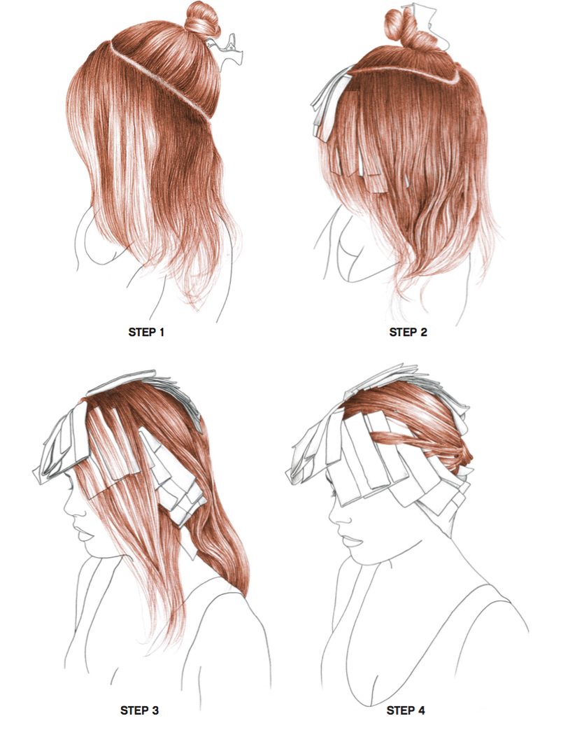 how to section hair for highlights